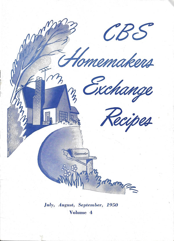 Book cover: CBS Homemakers Exchange Recipes, Volume 4