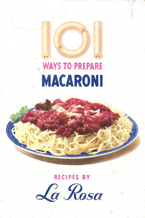 Book cover: 101 Ways to Prepare Macaroni