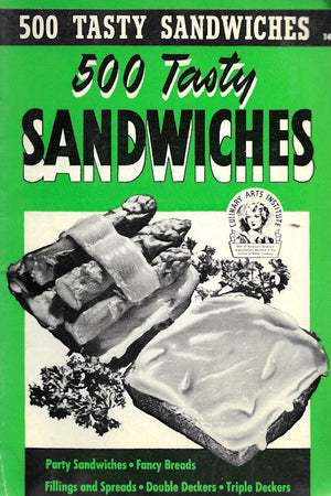 Book cover: 500 Tasty Sandwiches