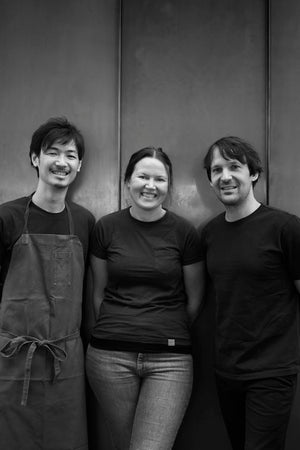 Photo of Junichi Takahachi, Mette Søberg, and Rene Redzepi