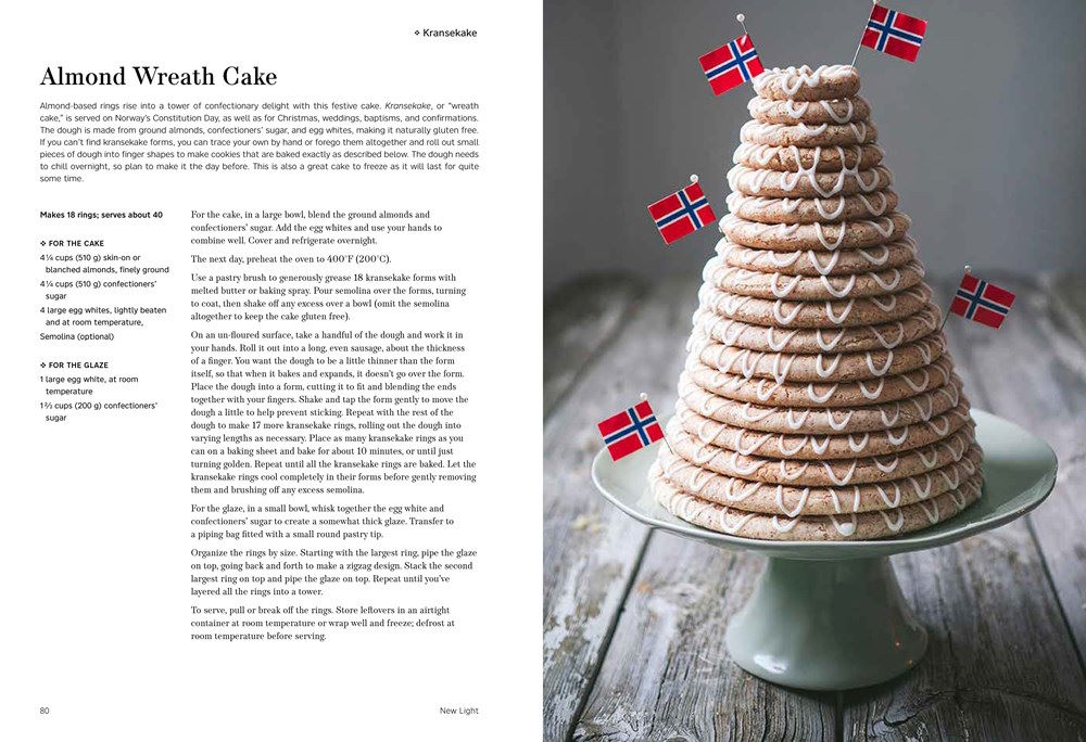 Vegan Kransekake - A traditional Norwegian almond ring cake