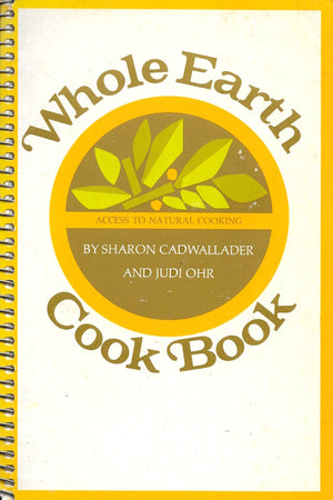 Book cover: Whole Earth Cook Book