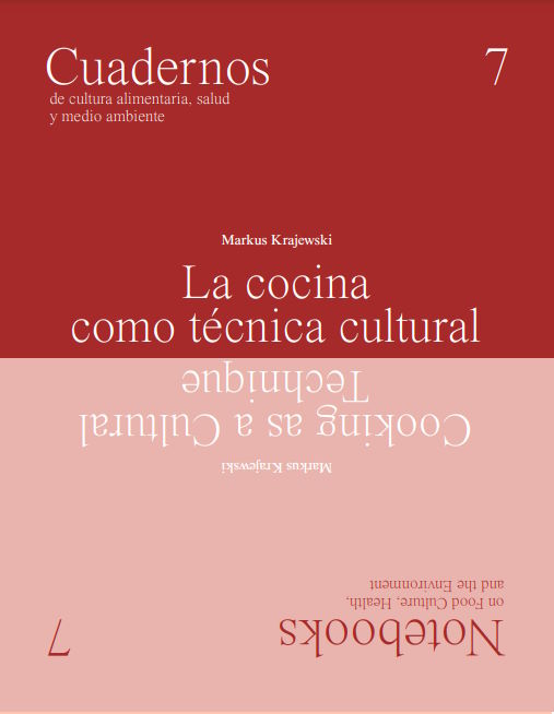 Pamphlet cover: LA COCINA COMO TECNICA CULTURAL/COOKING AS A CULTURAL TECHNIQUE