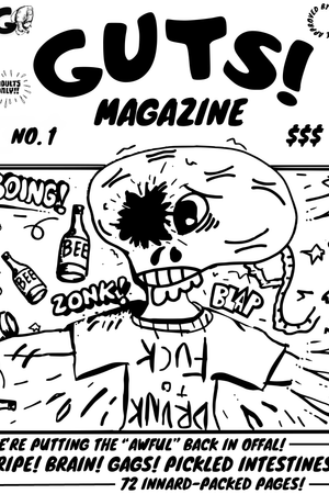 Magazine cover: Guts! Magazine No. 1