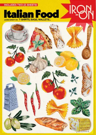 Italian Food Iron-On Patches