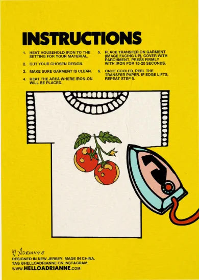 Italian Food Iron-On Patches