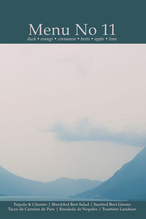 Book cover: Menu No. 11