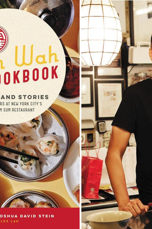 Book cover and author photo for The Nom Wah Cookbook