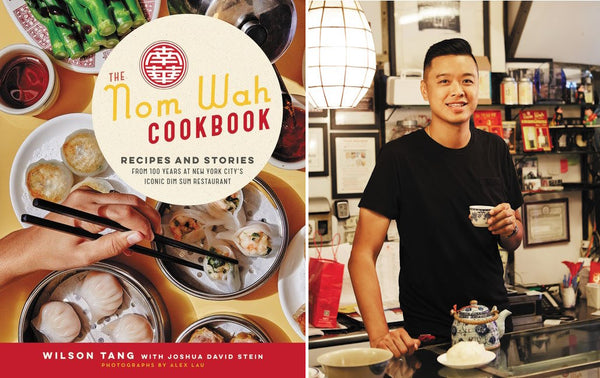 Book cover and author photo for The Nom Wah Cookbook