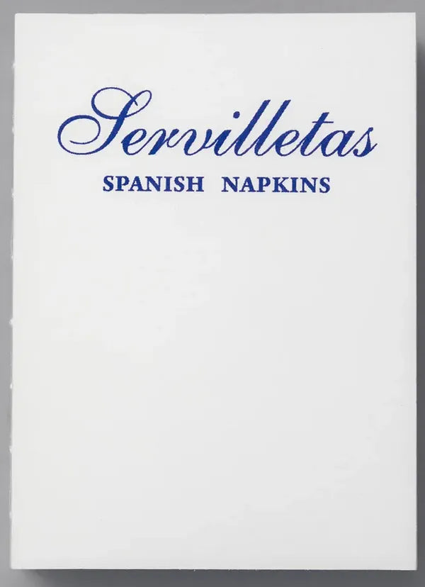 Book cover: Servilletas, Spanish Napkins