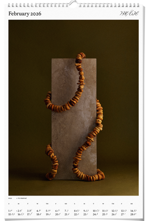 Sample page from The Set Table 2026 Jewish Food Calendar