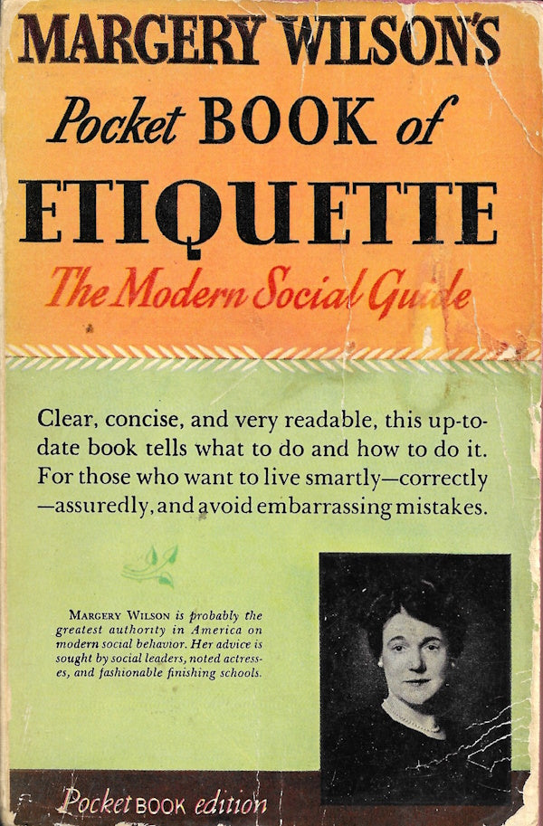 Book cover: Margery Wilson's Pocket Book of Etiquette
