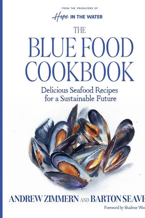Book cover: The Blue Food Cookbook