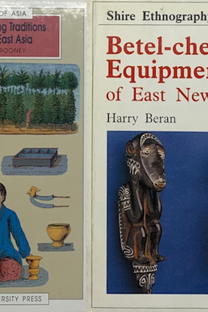 Book covers: Betel Chewing Traditions in South-East Asia and Betel-Chewing Equipment of East New Guinea