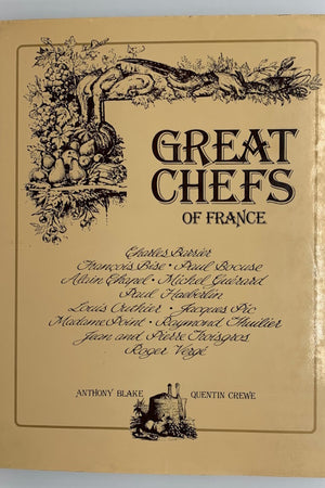 Book cover: Great Chefs of France