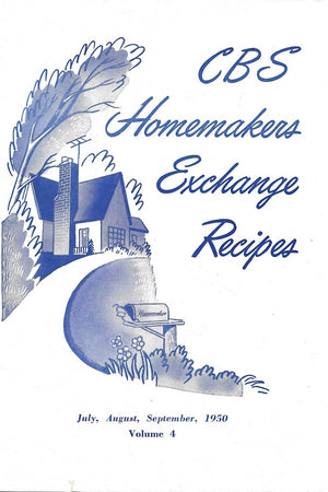 Book cover: CBS Homemakers Exchange Recipes, Volume 4