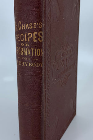 Book Cover: Dr. Chase's Recipes or Information for Everybody.