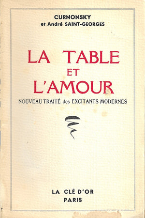 Book cover: La Table et L'Amour