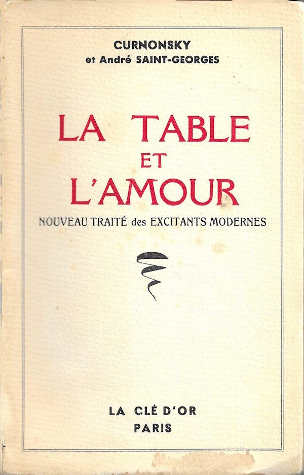 Book cover: La Table et L'Amour