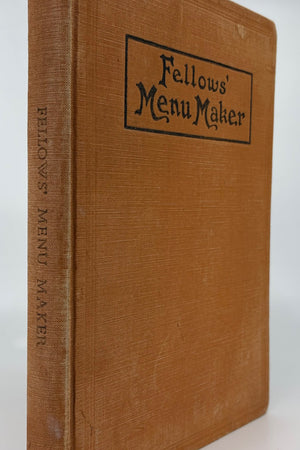 Book cover: Fellows' Menu Maker
