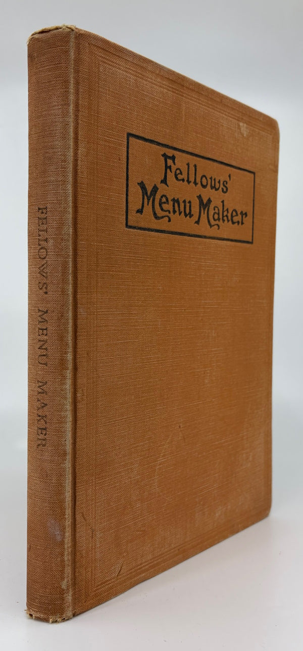 Book cover: Fellows' Menu Maker
