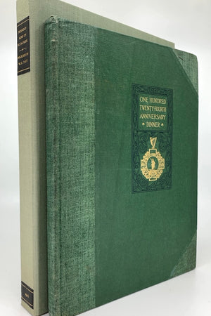 Book cover: Friendly Sons of Saint Patrick: One Hundred Twenty-Fourth Anniversary Dinner