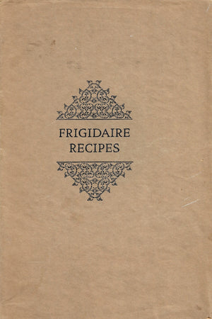 Book cover: Frigidaire Recipes