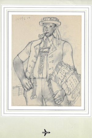 Menu cover: Boy with Pipe