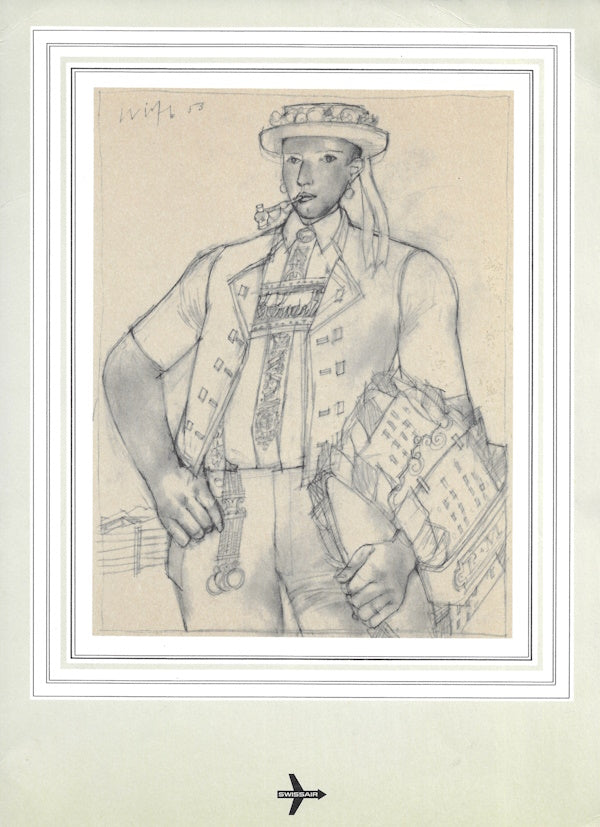 Menu cover: Boy with Pipe