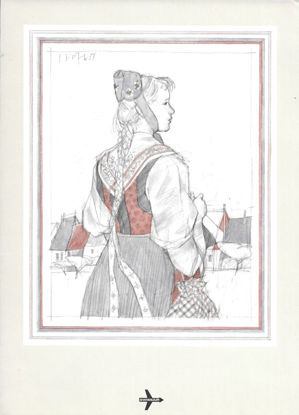 Menu cover: Woman with Braid