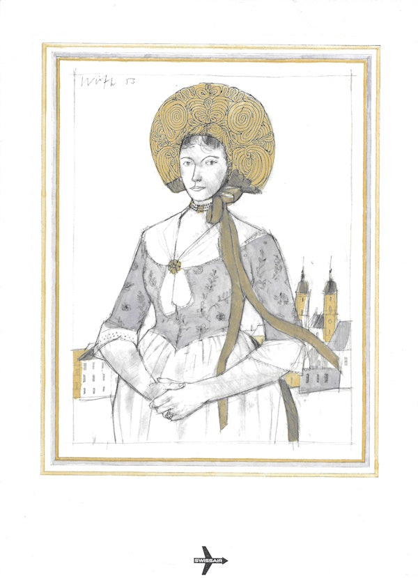 Menu cover: Woman with Hat