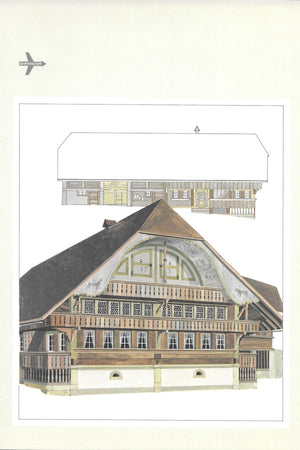 Menu cover: Swissair Zurich to Tokyo Farmhouse