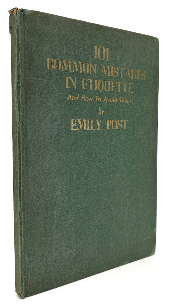 Book cover: 101 Common Mistakes in Etiquette