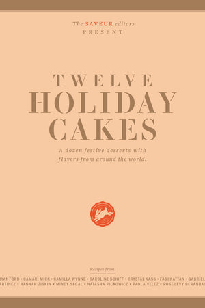 Book cover; Twelve Holiday Cakes