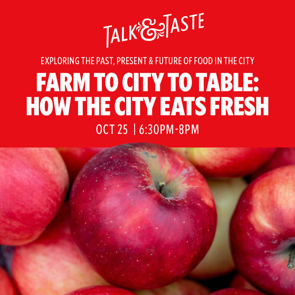 Talk & Taste--Farm to City  to Table image with apples