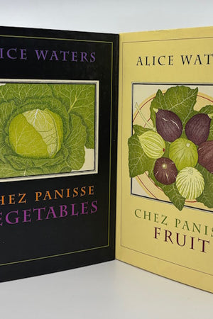 Book covers: Chez Panisse Fruit and Chez Panisse Vegetables