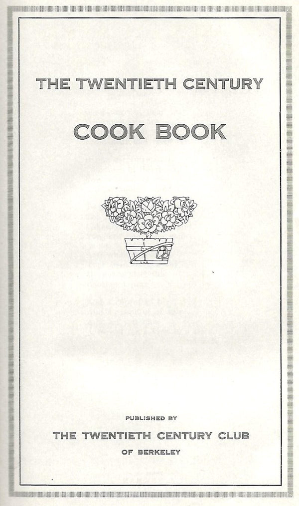 Book Cover: OP: Twentieth Century Cook Book, The