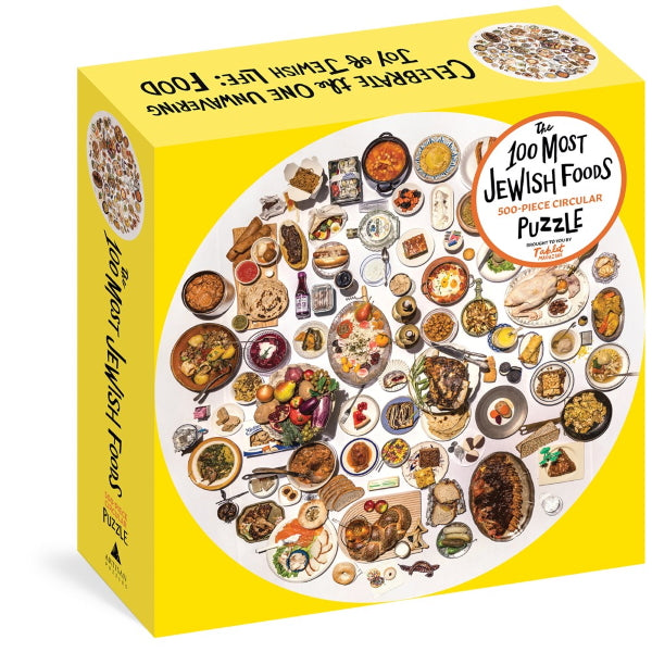 Book Cover: The 100 Most Jewish Foods: 500-Piece Circular Puzzle
