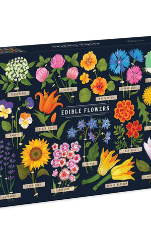 Book Cover: Edible Flowers 1000 Piece Puzzle