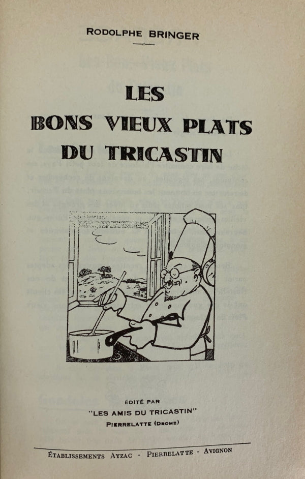 Book Cover: OP: Bons Vieux Plats du Tricastin, Les
