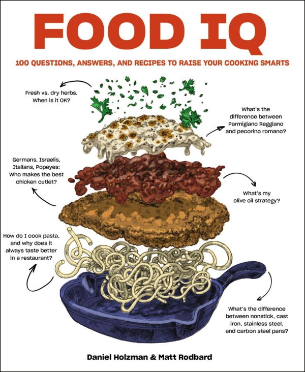 Book Cover: Food IQ: 100 Questions, Answers, and Recipes to Raise Your Cooking Smarts