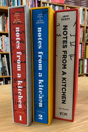 Book Covers: Notes from a Kitchen (3 vols)
